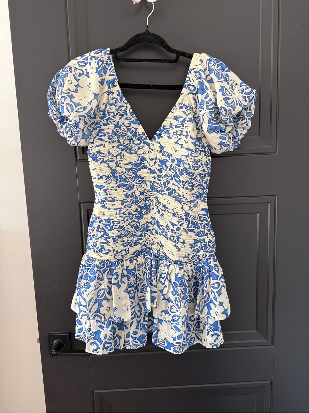 Fortunate one moonlight melody mini dress blue